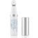 Image of a colorescience total eye 3-in-1 renewal therapy product with a detachable lid, displaying a white tube and a silver cap, isolated on a white background.